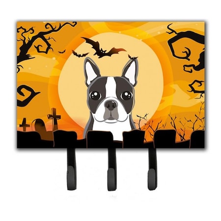Carolines Treasures Halloween Boston Terrier Leash and Key Holder BB1761TH68
