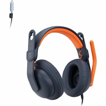 Logitech ZONE LEARN HEADSET - USB-C JACK OVER-EAR WITH OVER-EAR CUSHIONS, W/ 3YR WARRANTY 981-001383