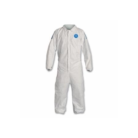Dupont Tyvek 400D Coveralls with Elastic Wrists and Ankles, Blue/White, 2X-Large 251-TD125SWB2X0025CM