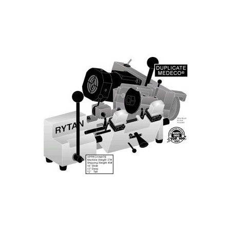 Rytan Key Machine Semi Auto Cuts Medeco RY256