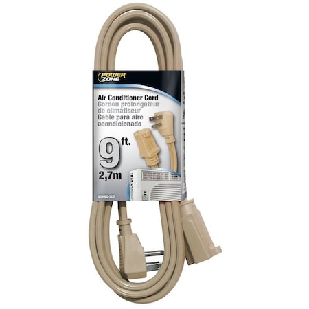 Powerzone SPT-3 Extension Cord, 14 AWG, Indoor, 14/3, Beige, Vinyl OR681509