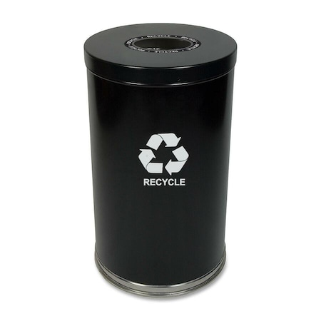 Witt Industries 23 gal Round Black, Metal 18RTBK-1H