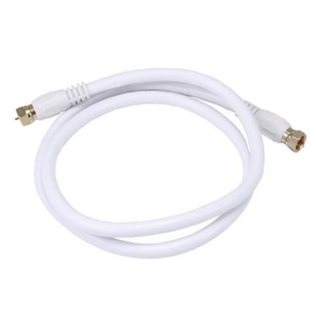Monoprice Coaxial Cable, RG-6, 3 ft., White 4057