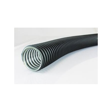 Jason Industrial 4 X 101 HD PU LINED CORR, MAT HDL PVC COV/HEL CLEAR/BLK, SOLD IN 100 FOOT LENGTH INCREMENTS 3022-0400-100