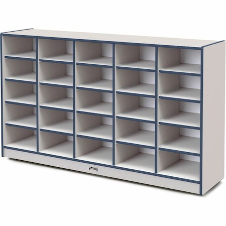 Jonti-Craft Rainbow Accents 25 Tub Mobile Storage, without Tubs, Navy 4025JCWW112