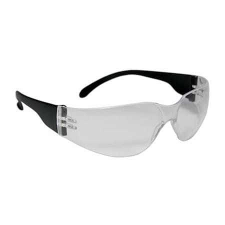 Bouton Optical Rimless Safety Glasses with Black Temple, I/O Lens and Anti-Scratch Coating 250-00-0002