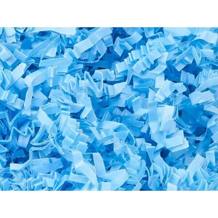 Nashville Wraps Light Blue Crinkle Cut Shredded Paper, 8 oz Bag ZF08LB