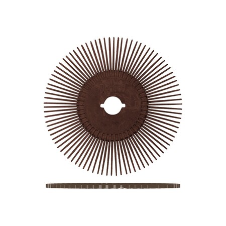 Dedeco SUNBURST 3" TS DISCS BROWN 36 GRIT (A/O), 12PK 2425