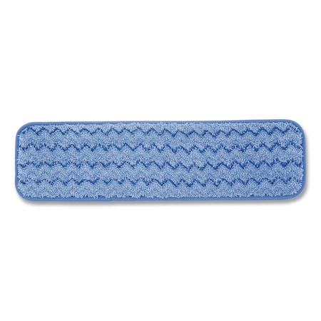 Rubbermaid Commercial 18.5 x 5.5 x 0.5 Wet Mop Pad, Blue, Microfiber, PK12 FGQ41000BL00