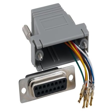 Sanoxy 2 PACK DB15 Female to RJ-45 Modular Adapter SNX-CBL-LDR-MA203-3400