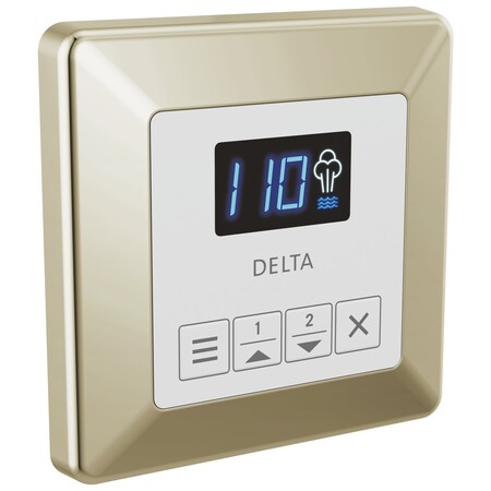 Delta Universal Showering Components Square Steam Control In Lumicoat Polished Nickel EP103309PNPR