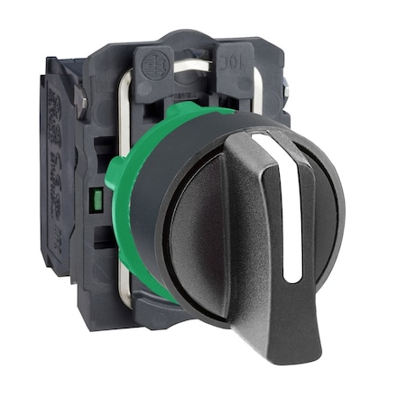 Schneider Electric Non-Illum Selectr Swtch, 22mm, 3 Pos, Keyd XB5AD33