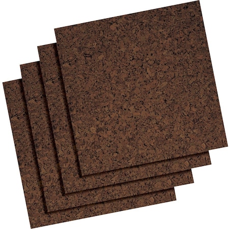 Quartet Bulletin Board Tiles, Dark, PK4 101