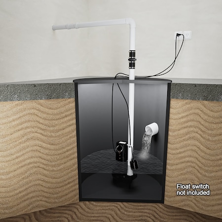 K2 Pumps Contractor Series 1 HP 2" Manual Sewage Pump, 230 Volt, 7 Amp, Cast Iron SWW10007K