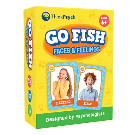 Thinkpsych Go Fish - Faces & Feelings Social Emotional Learning Card Game for Kids GF-FF-01