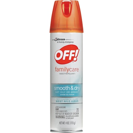 Off Family Care 4 Oz. Dry Insect Repellent Aerosol Spray 22154