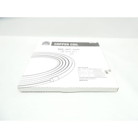 Mueller Industries STREAMLINE COPPER REFRIGERATION COIL TUBE 50FT 1/2IN FLEXIBLE TUBE AND HOSE D08050P