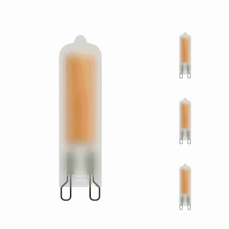 Bulbrite LED Filament, 3.5 Watt Dimmable T5 Light Bulb, Frost Finish, G9 Base, 3000K, 300 Lumens, 4PK 862048