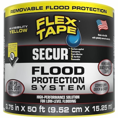 Flex Seal Flex Tape Flood Protection MAX 3.75 in. x 50 ft., 4PK RTSYELR0450