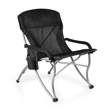 Picnic Time Family Of Brands PT-XL Heavy Duty Camping Chair, Black 793-00-175-000-0