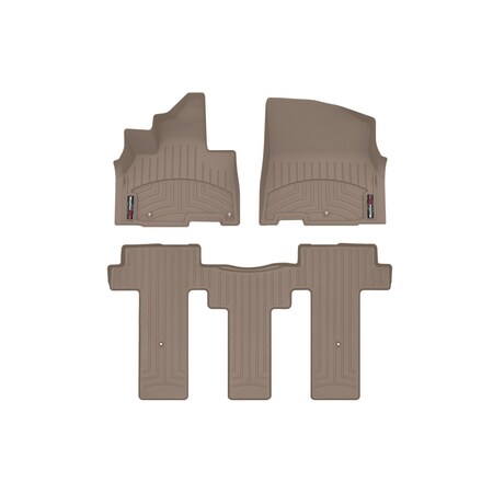 Weathertech Tan, Front and Rear Floorliners 451672-1-2