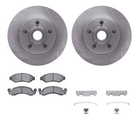 Dynamic Friction Co DFC Brake Rotor- Heavy Duty Brake Pad includes Hardware 6412-54004