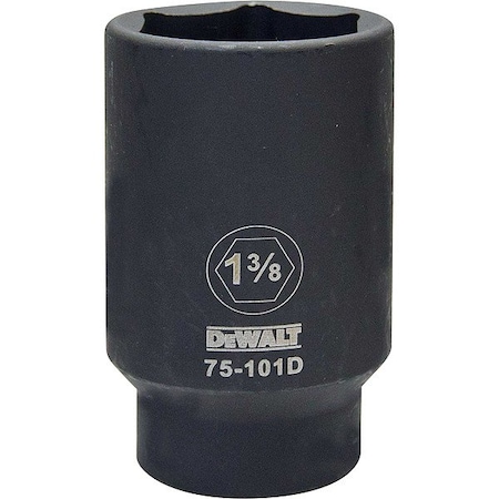 Dewalt Drive Silver Impact Socket 1/2, 1-3/8in DWMT75101OSP