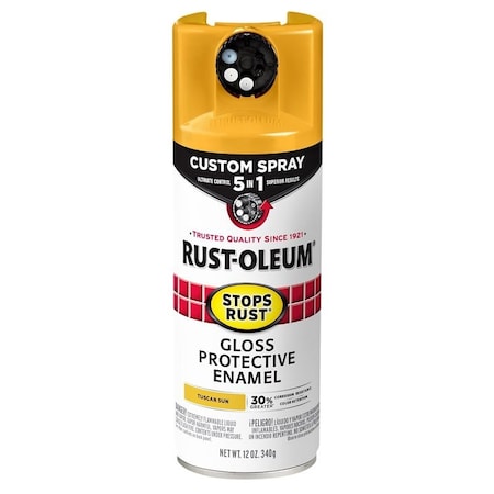 Rust-Oleum Rust Preventative Spray Paint, 12 oz Can, 6 to 10 sq-ft/can Coverage Area, Oil Base 376906
