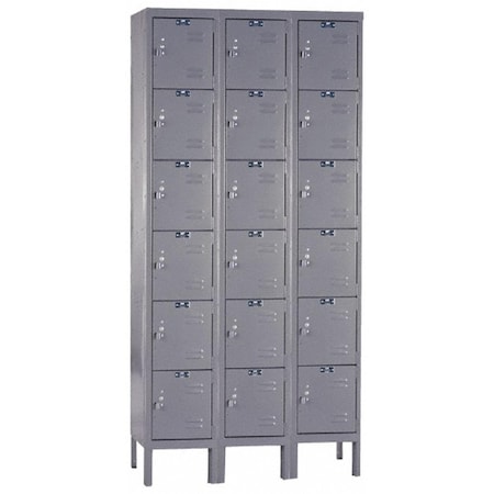 Mobiliario 78 x 36 x 18 in. 18 Door Openings Premium Box Lockers, Gray MO1815160