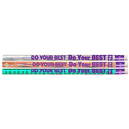 Musgrave Pencil Co Do Your Best On The Test Motivational/Fun Pencils, 144PK MUS1536G