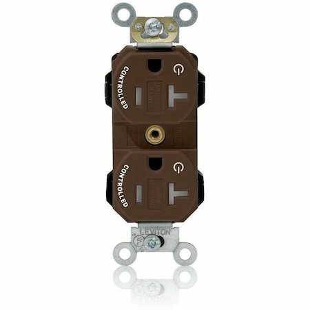 Leviton Straight Blade Receptacle, 5-20R, 20 A, 125V AC, Flush Mount, Self-Grounded MT563-2S