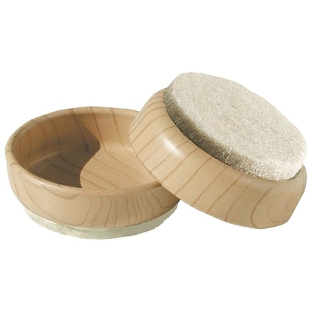 Shepherd Hardware Caster Cup, Felt Cloth, 4PK 9364