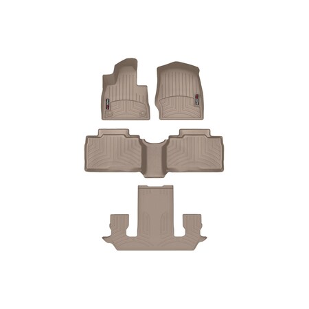 Weathertech Tan, Front, rear, and rear Floorliners 4517161-451575-2-5