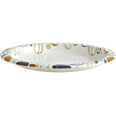 Boardwalk Deerfield Printed Paper Plates, 9" Dia, Coated/Soak Proof, PK1000 BWKDEER9PLT