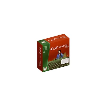 Holiday Wonderland Christmas Net Light Set, Green, 150-Ct., 4 x 6-Ft. 48957-88