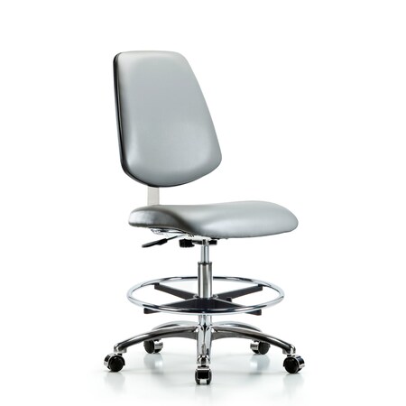 Blue Ridge Ergonomics Vinyl Clean Room Chair BR-CLR-VMBCH-MB-CR-CF-CC-8840
