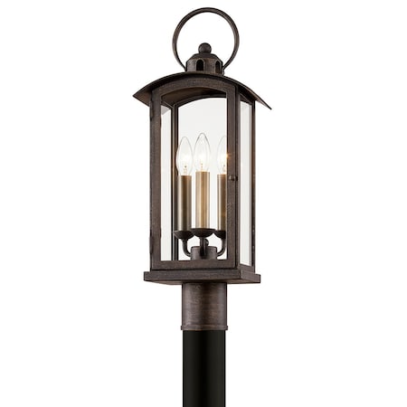 Troy Lighting Chaplin 3 Light Exterior 8 In. Vienna Bronze P7445-VBZ