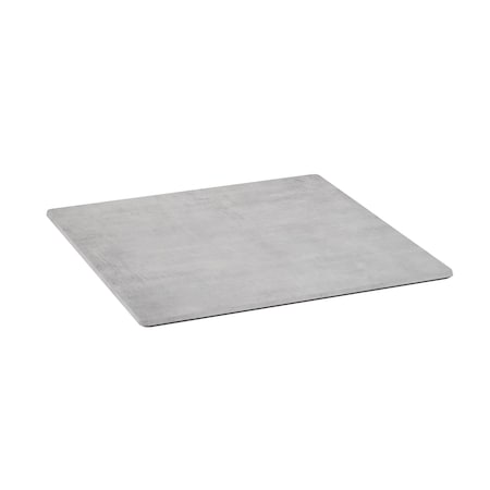 Flash Furniture TopGuard 36" Square Gray Faux Concrete Outdoor Tabletop with Seamless Surface Technology ST-SQ918B-1-M-3A-CM-GY-GG