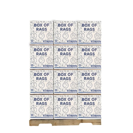 Supremeplus Recycled White Sweatshirt Cleaning Rags , 720 lbs. Pallet, 72 x 10 lbs. Boxes, 72PK SP-9558