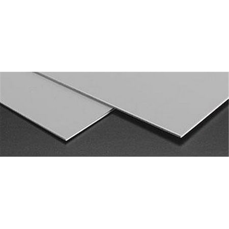 Plastruct 0.10 x 7 x 1 in. SSA-110 ABS Sheet, Gray, 2PK PLS91007