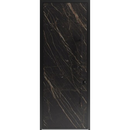 Vdomdoors Steel Door Dekton 0118 Natural Noir 96вЂќ/ Entry Door Painted W36xH96 Left hand Inswing DEKTON0118EXD-NOIR-W36xH96-LH-I