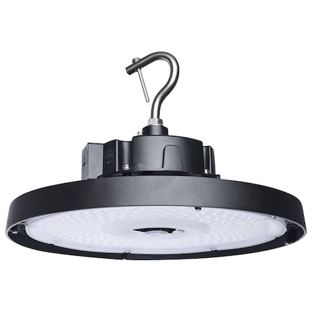 Nuvo 120/100/80W LED UFO High Bay 3K/4K/5K CCT 60/80/100 Beam Angle Black 120-347V 65/1520