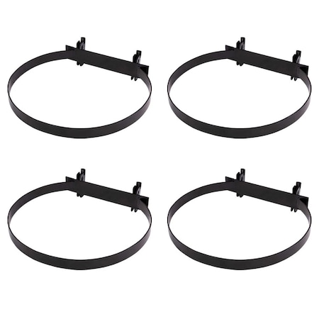 Mytee Products E-Track 5 Gallon Bucket Holder for Enclosed Trailer Max 12-2/5in Bucket Dia, 4PK ETK-BHx4