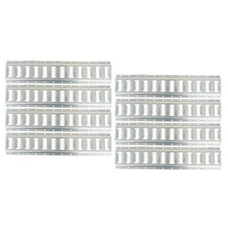 Mytee Products (8 Pack) E-Track Horizontal Galvanized 2ft for Truck Trailer Cargo Van Made in..., 8PK ETKH2-USx8