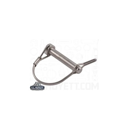 Huyett Tab Lock Pin, Round Handle, 2-Wire, 300 SS, 0.312 in Dia x 1.750 in Length x 2.000 in Shank Length SNATS-312-1750R