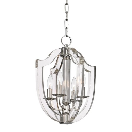 Hudson Valley Lighting Arietta 4 Light Pendant 12.5 In. Polished Nickel 6512-PN