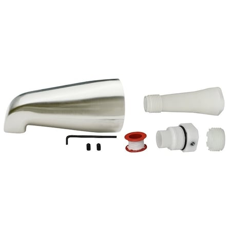 Plumb Pak Bathtub Spout, Brushed Nickel PP825-33BN