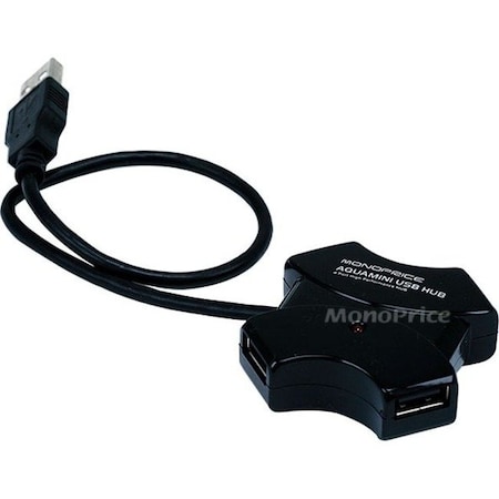 Monoprice 4-Port USB 2.0 HUB - USB - External - 4 USB Port(s) - 4 USB 2.0 Port(s) 6631