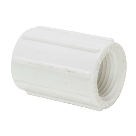 Streamline 3/4 in. PVC Schedule 40 Pressure FIPT x FIPT Coupling White 430-007HC