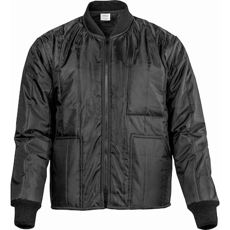 Ironwear Lightweight Vertical Quilted Insulated Freezer Jacket, Black, X-Small 6910-B-XSM